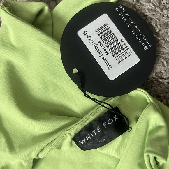 White Fox - Summer Evenings Crop / matcha/lime green / XS - Picture 2 of 3